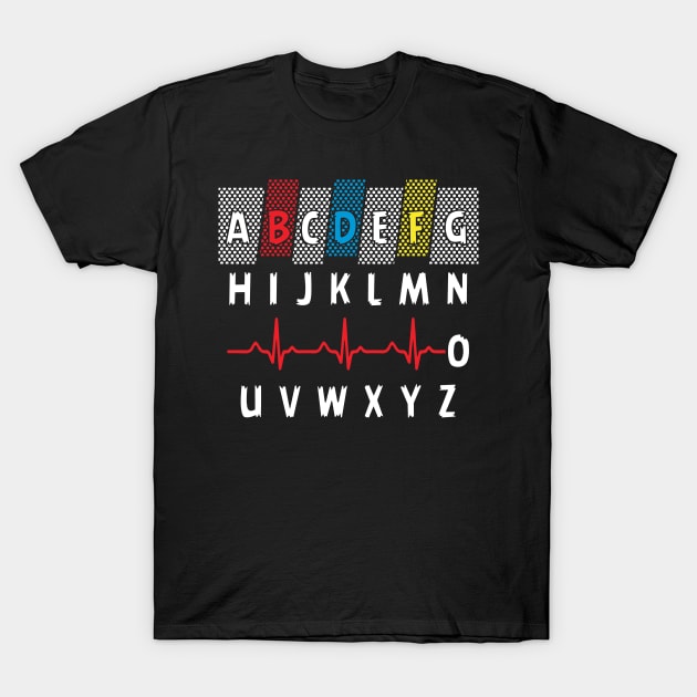 Nurse PQRST Alphabet Funny RN Gift, Nursing Jokes for Nurses Gift For Women Men Nurse T-Shirt by paynegabriel